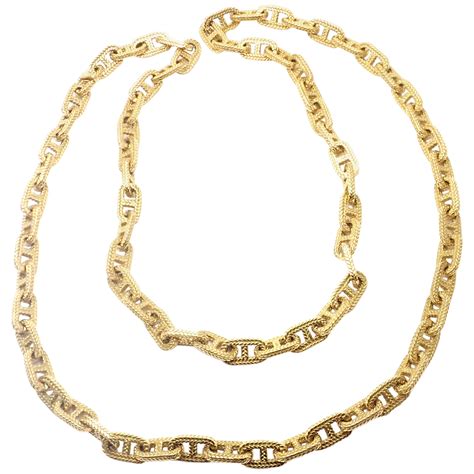 hermes gold link necklace|hermes necklace korea.